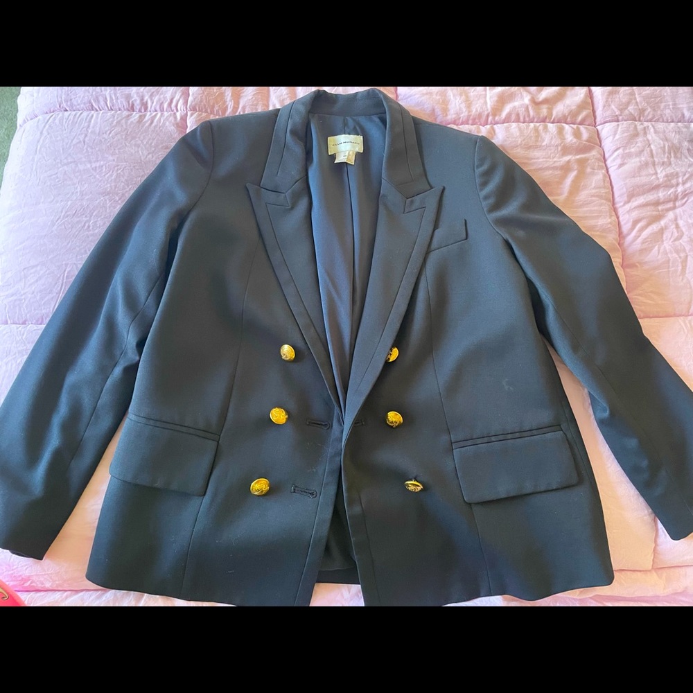 Club Monaco dark navy jacket with gold button